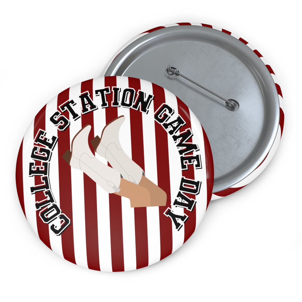College Station Game Day Pin Button