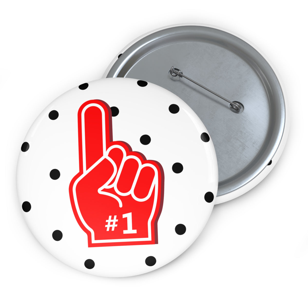 #1 Foam Finger Pin Button