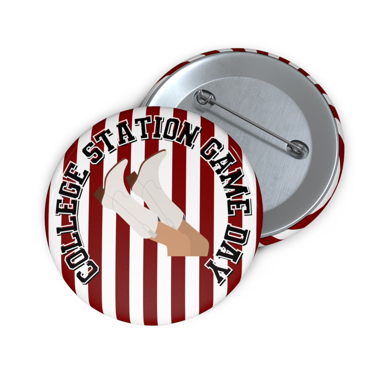 College Station Game Day Pin Button
