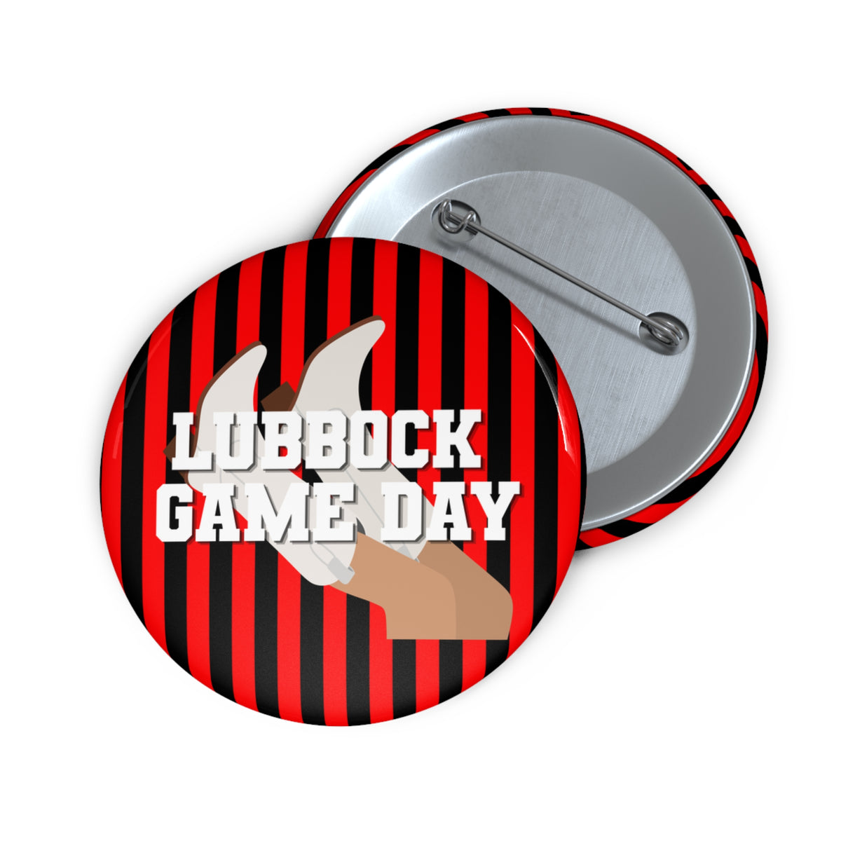 Lubbock Game Day Boots Pin Button