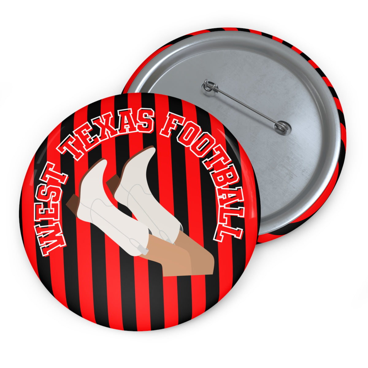 West Texas Football Pin Button