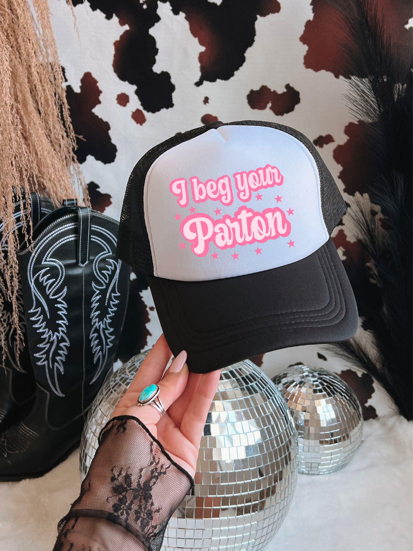 I Beg Your Parton Trucker Hat