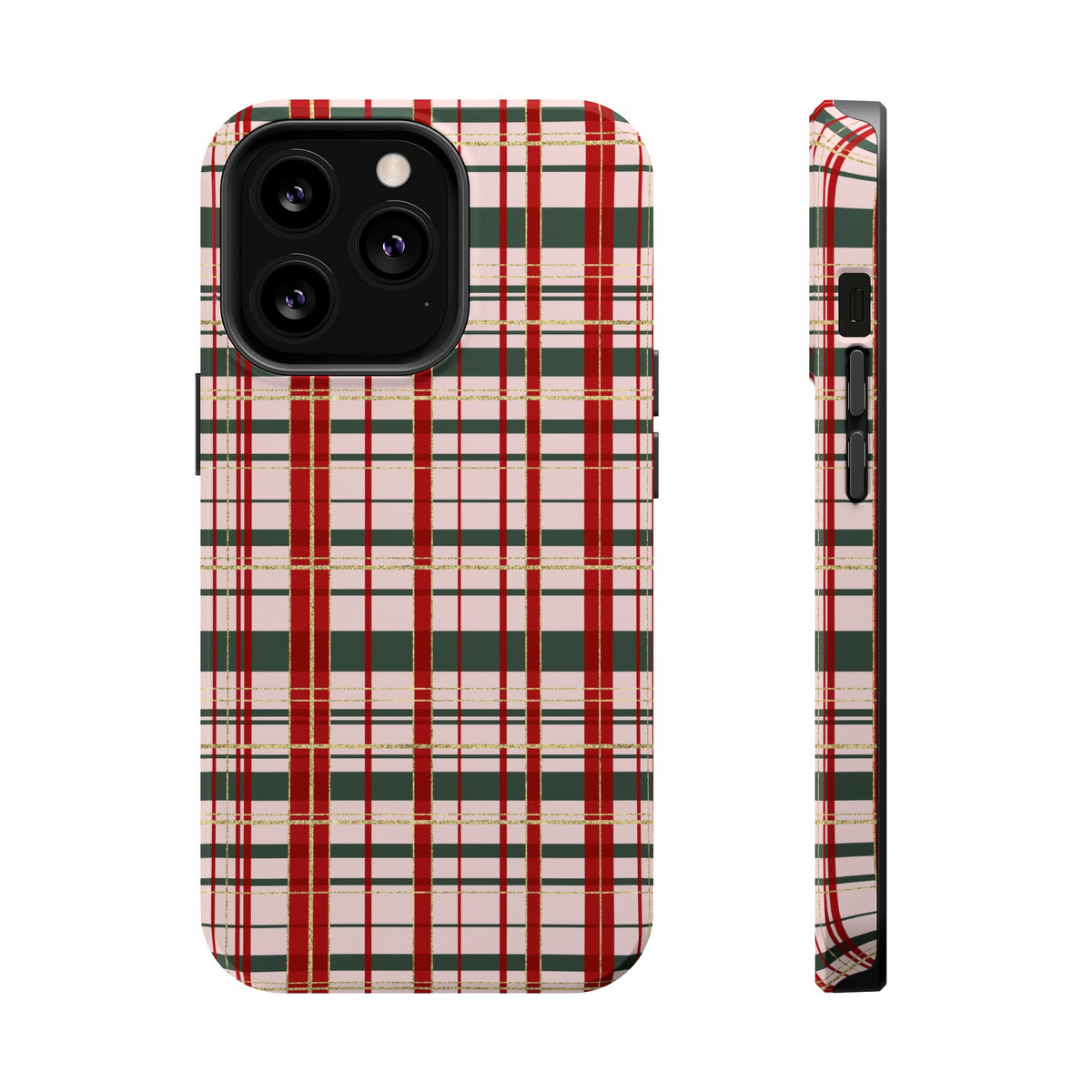 Darling Christmas Plaid Magnetic Impact-Resistant Phone Case