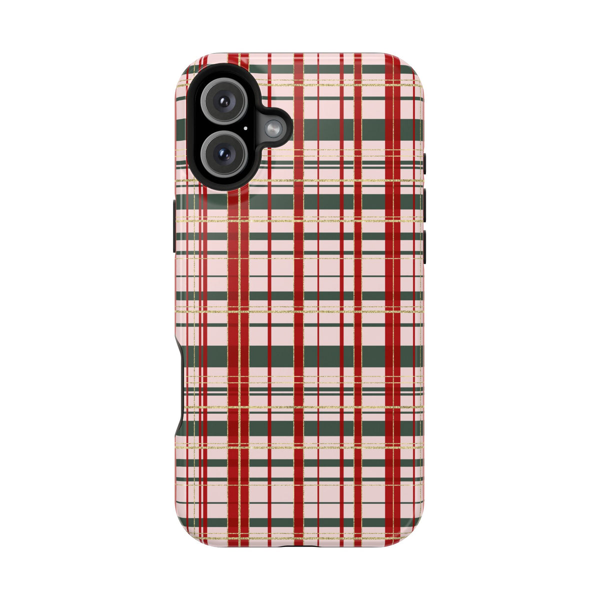 Darling Christmas Plaid Magnetic Impact-Resistant Phone Case