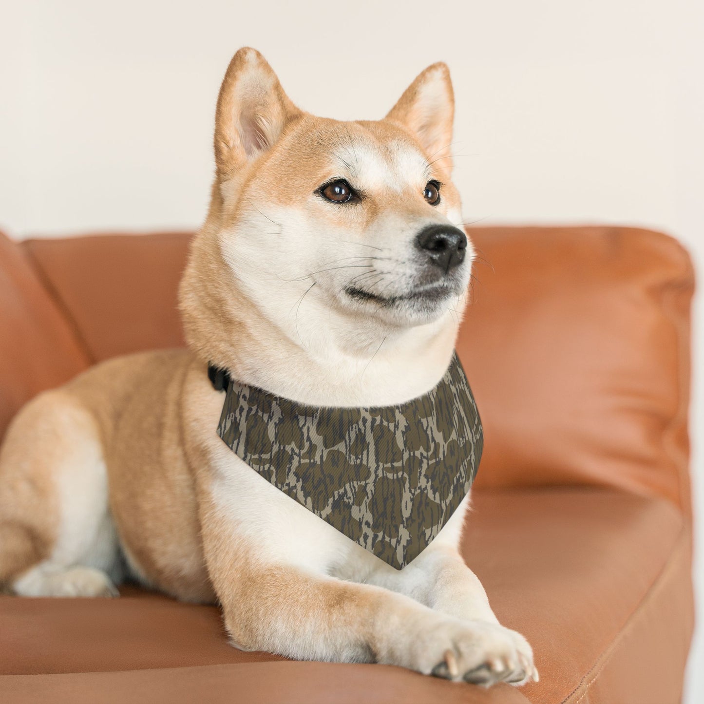 Bottomlands Camo Pet Bandana Collar