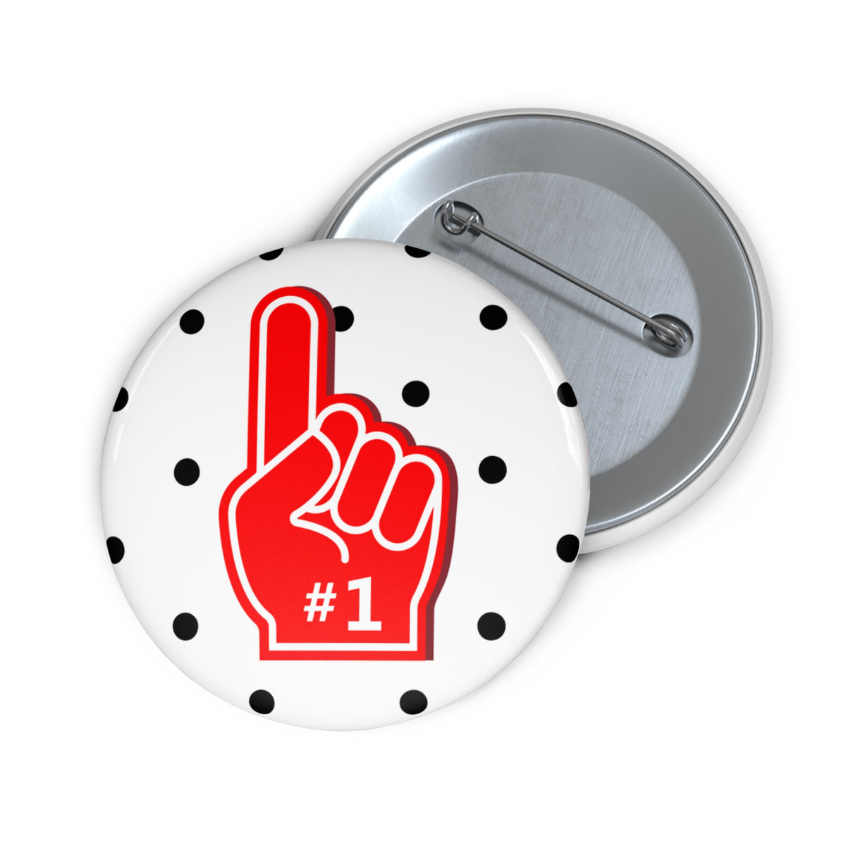 #1 Foam Finger Pin Button