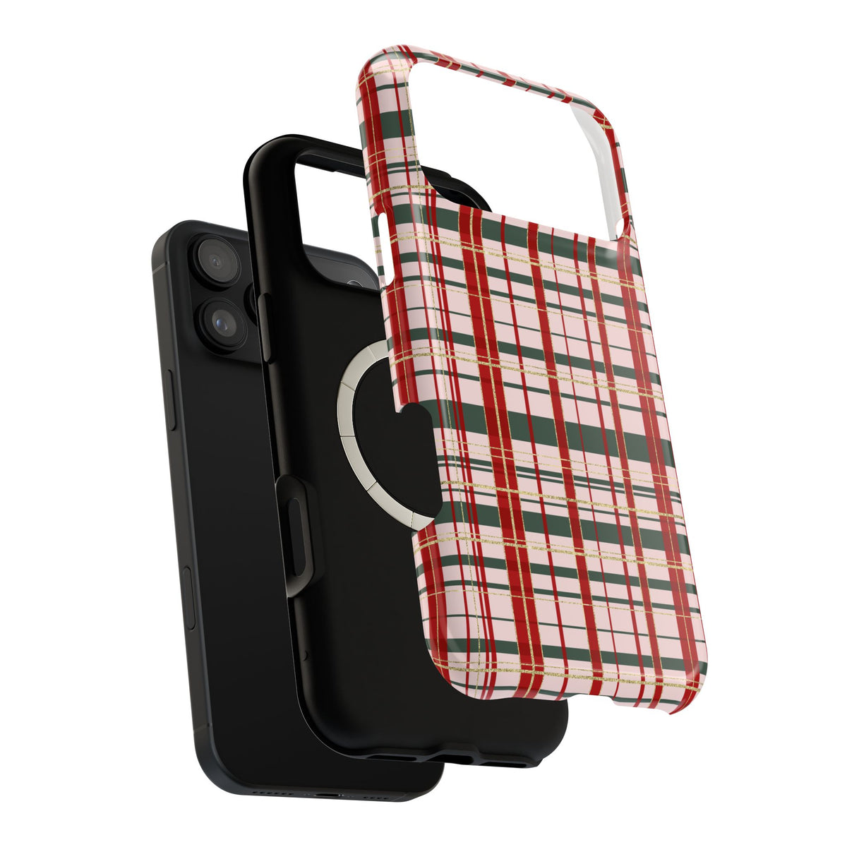 Darling Christmas Plaid Magnetic Impact-Resistant Phone Case