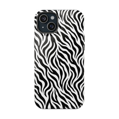 Zebra Print Magnetic Impact-Resistant Phone Case