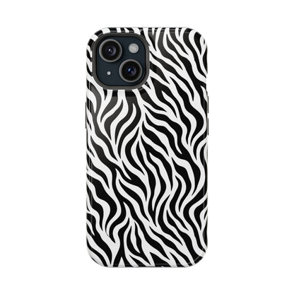 Zebra Print Magnetic Impact-Resistant Phone Case