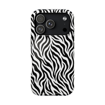 Zebra Print Magnetic Impact-Resistant Phone Case
