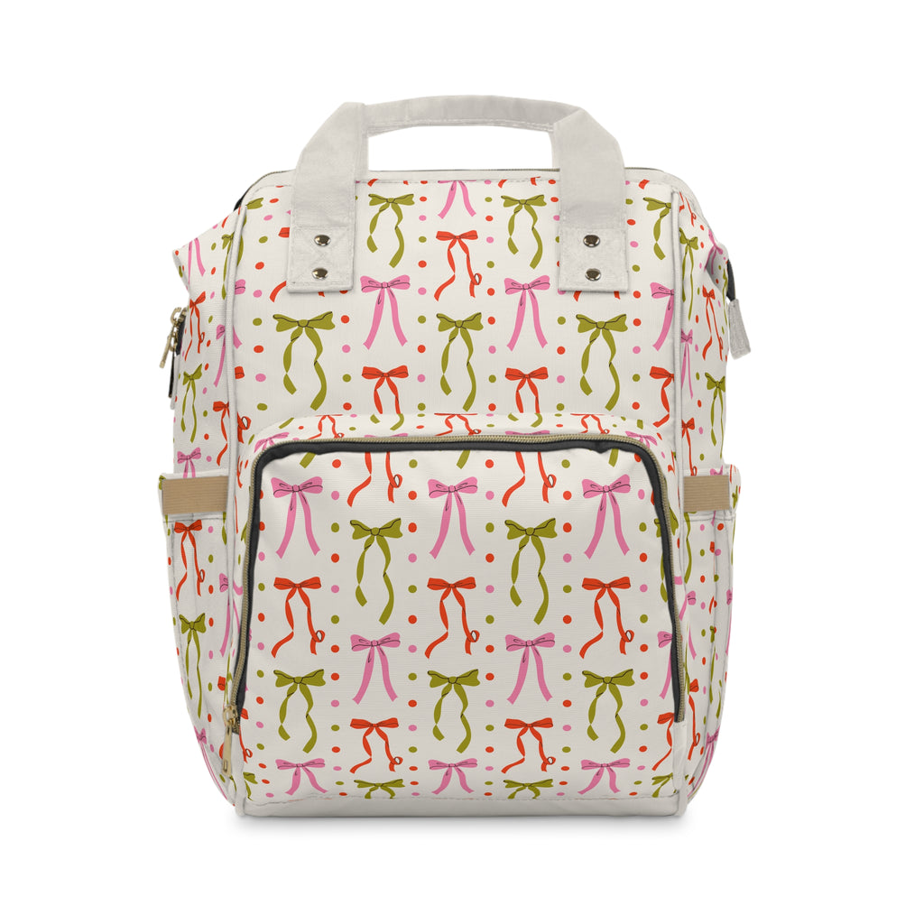 Pretty Little Bows Multifunctional Diaper Backpack