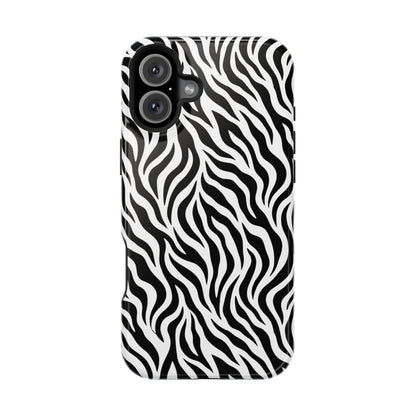 Zebra Print Magnetic Impact-Resistant Phone Case