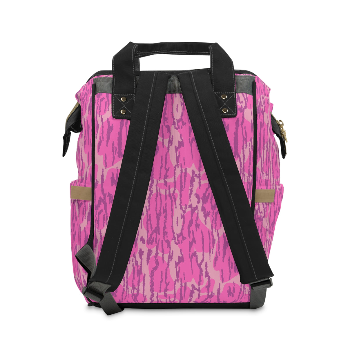 Pink Bottom Camo Multifunctional Diaper Backpack