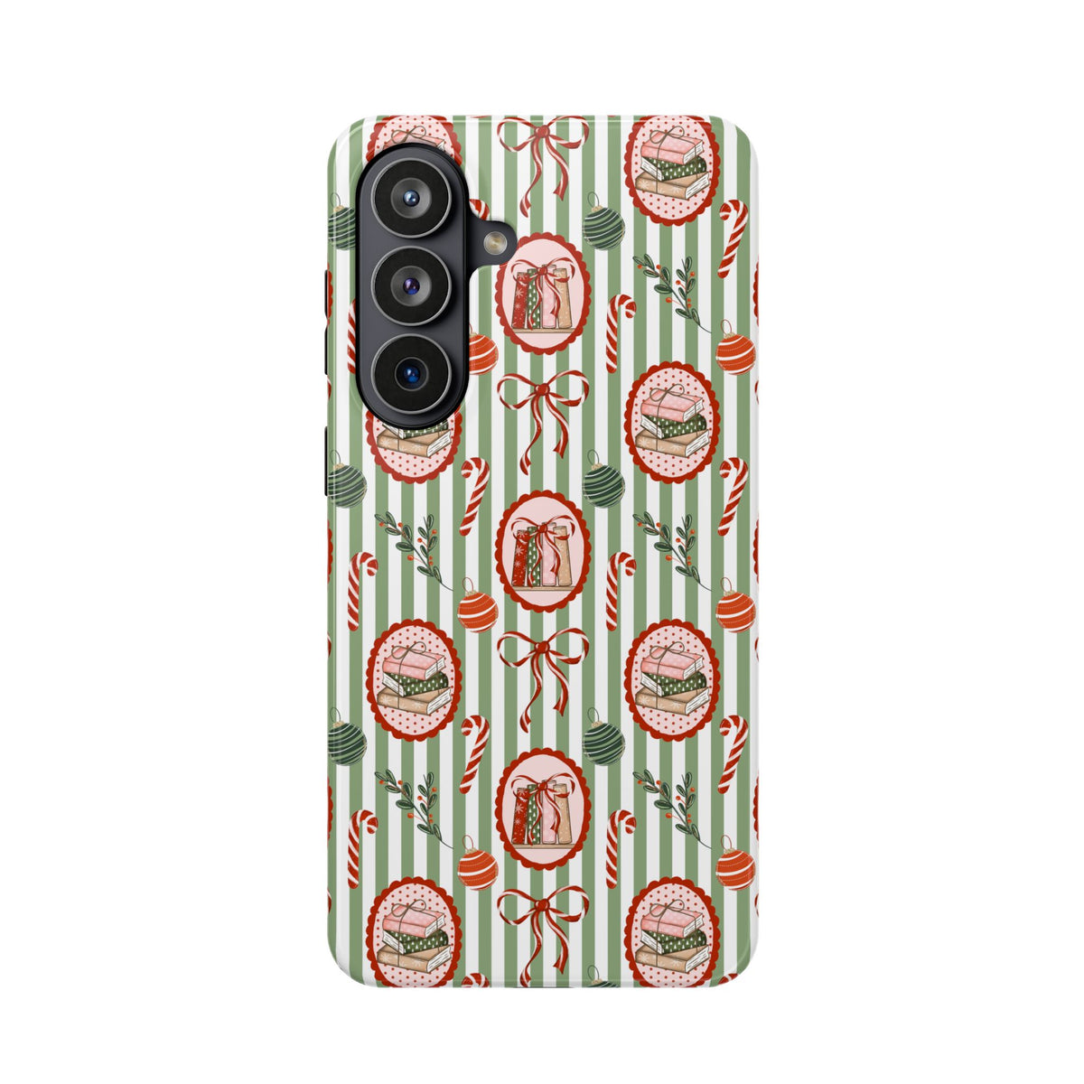 Books, Bows & Candy Canes Magnetic Impact-Resistant Phone Case