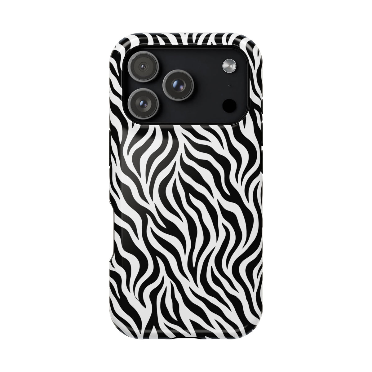 Zebra Print Magnetic Impact-Resistant Phone Case