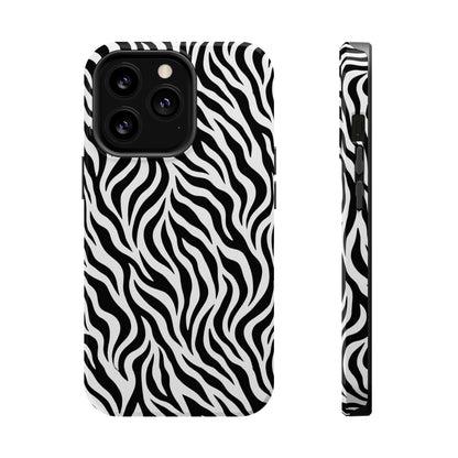 Zebra Print Magnetic Impact-Resistant Phone Case