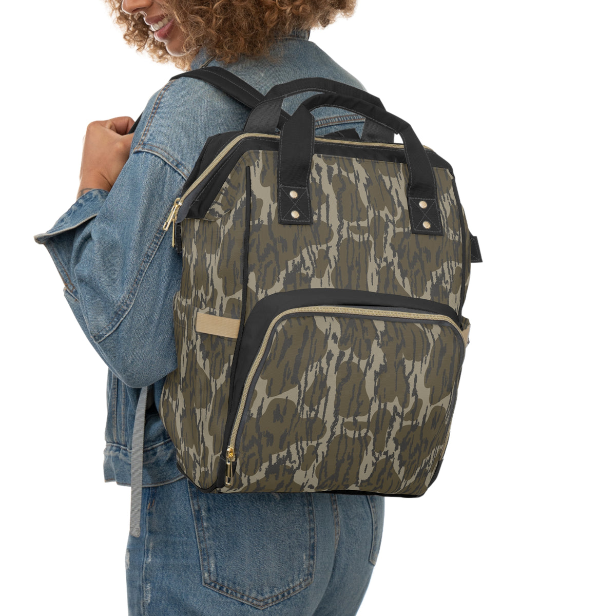 Bottom Camo Multifunctional Diaper Backpack