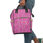 Pink Bottom Camo Multifunctional Diaper Backpack
