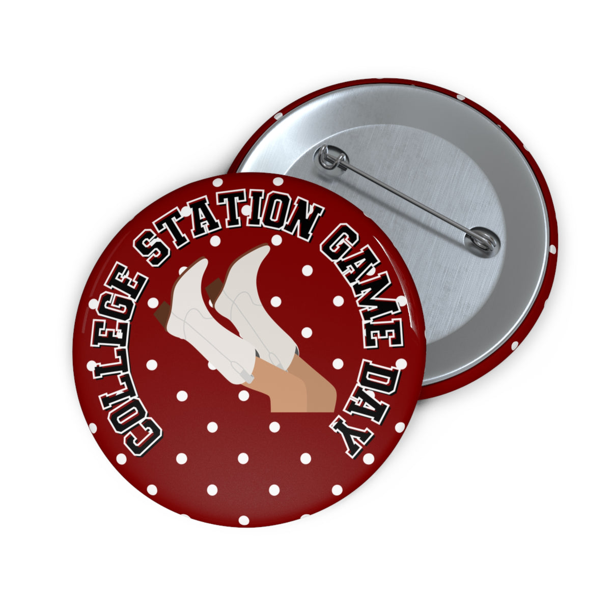 College Station Game Day Pin Button