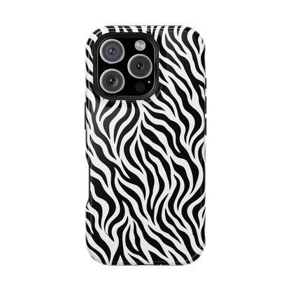 Zebra Print Magnetic Impact-Resistant Phone Case