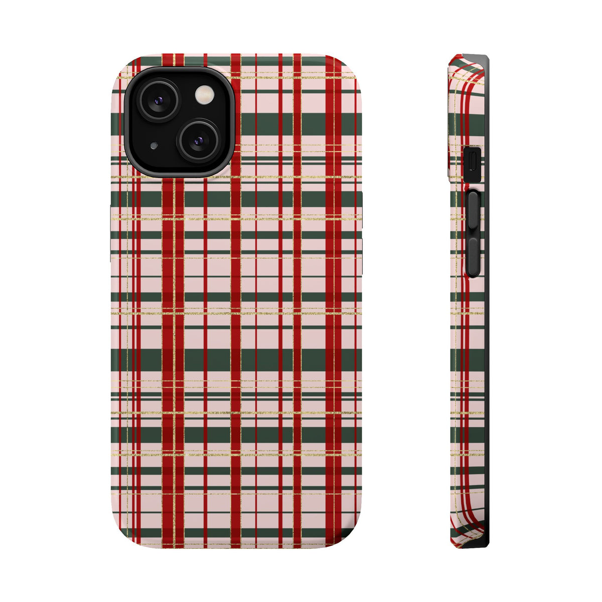 Darling Christmas Plaid Magnetic Impact-Resistant Phone Case
