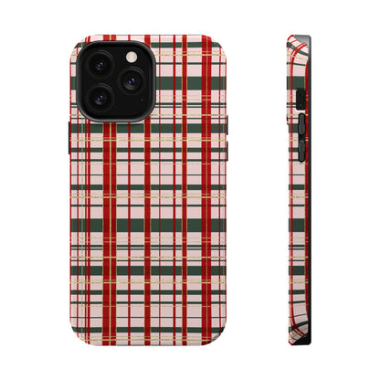 Darling Christmas Plaid Magnetic Impact-Resistant Phone Case