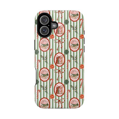 Books, Bows & Candy Canes Magnetic Impact-Resistant Phone Case