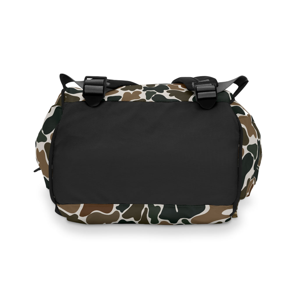 Trendy Retro Duck Camo Multifunctional Diaper Backpack