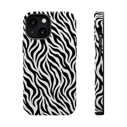 Zebra Print Magnetic Impact-Resistant Phone Case