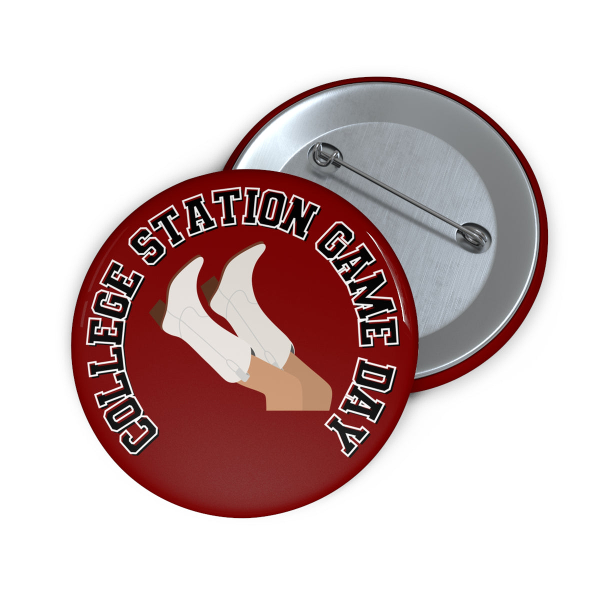College Station Game Day Pin Button