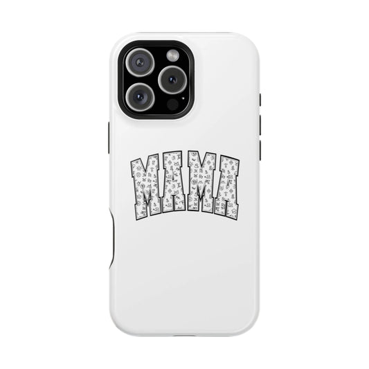 White Branded Mama MagSafe Compatible iPhone Case