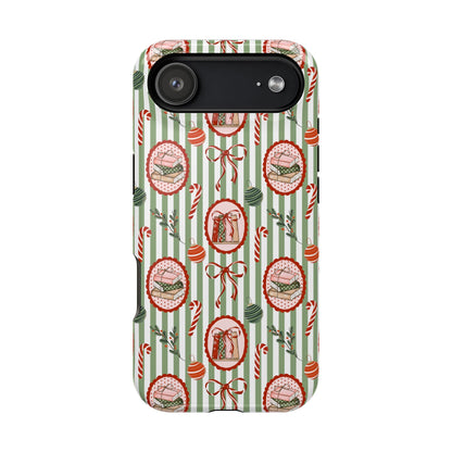 Books, Bows & Candy Canes Magnetic Impact-Resistant Phone Case
