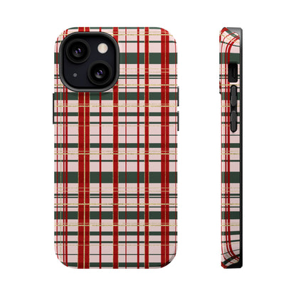 Darling Christmas Plaid Magnetic Impact-Resistant Phone Case
