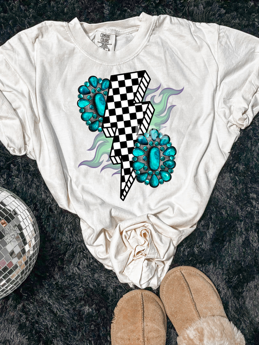 ELECTRIC COWBOY TEE OR CREW