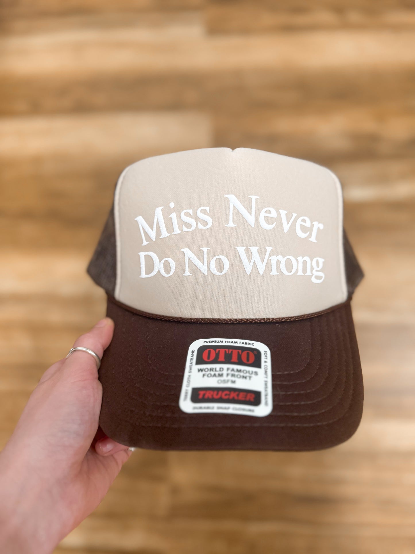 Miss Never Do No Wrong Puff Trucker Hat