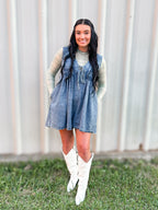 Sagebrush Plaid Mesh Top