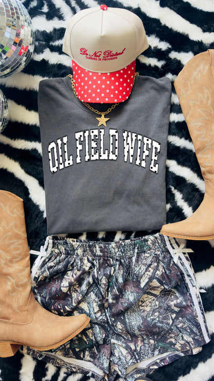 Oilfield Wife Polka Dot Comfort Color Tee