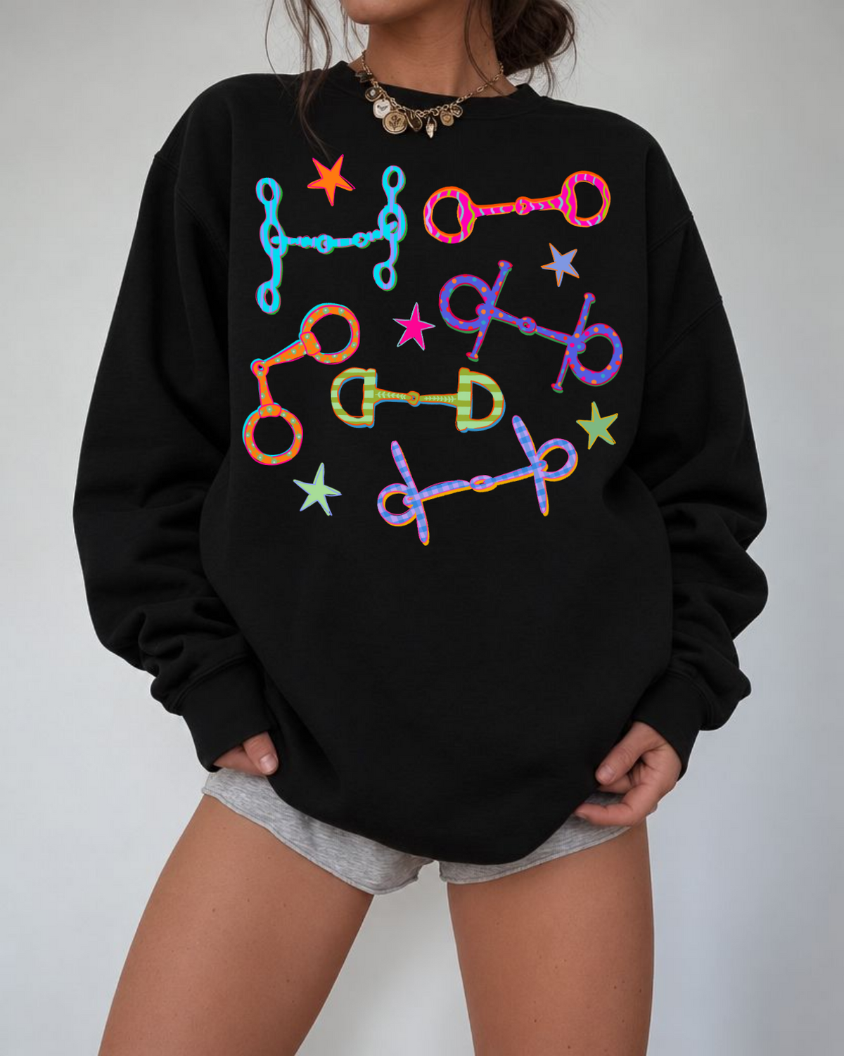 Neon Bits Graphic Sweatshirt