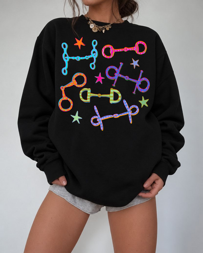 Neon Bits Graphic Sweatshirt