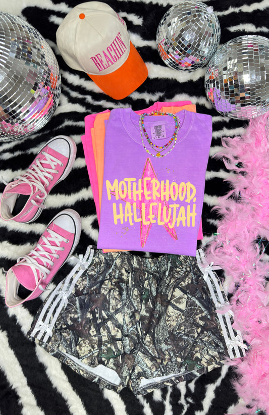 Motherhood Hallelujah Comfort Color Tee