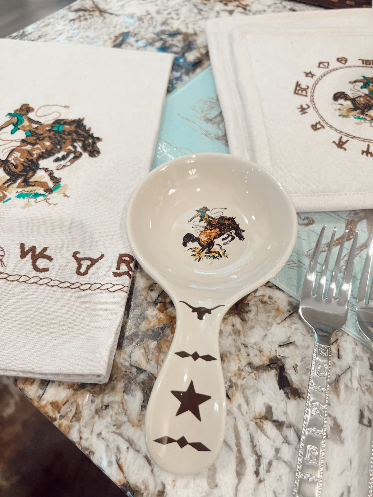 The Bronc Spoon Rest